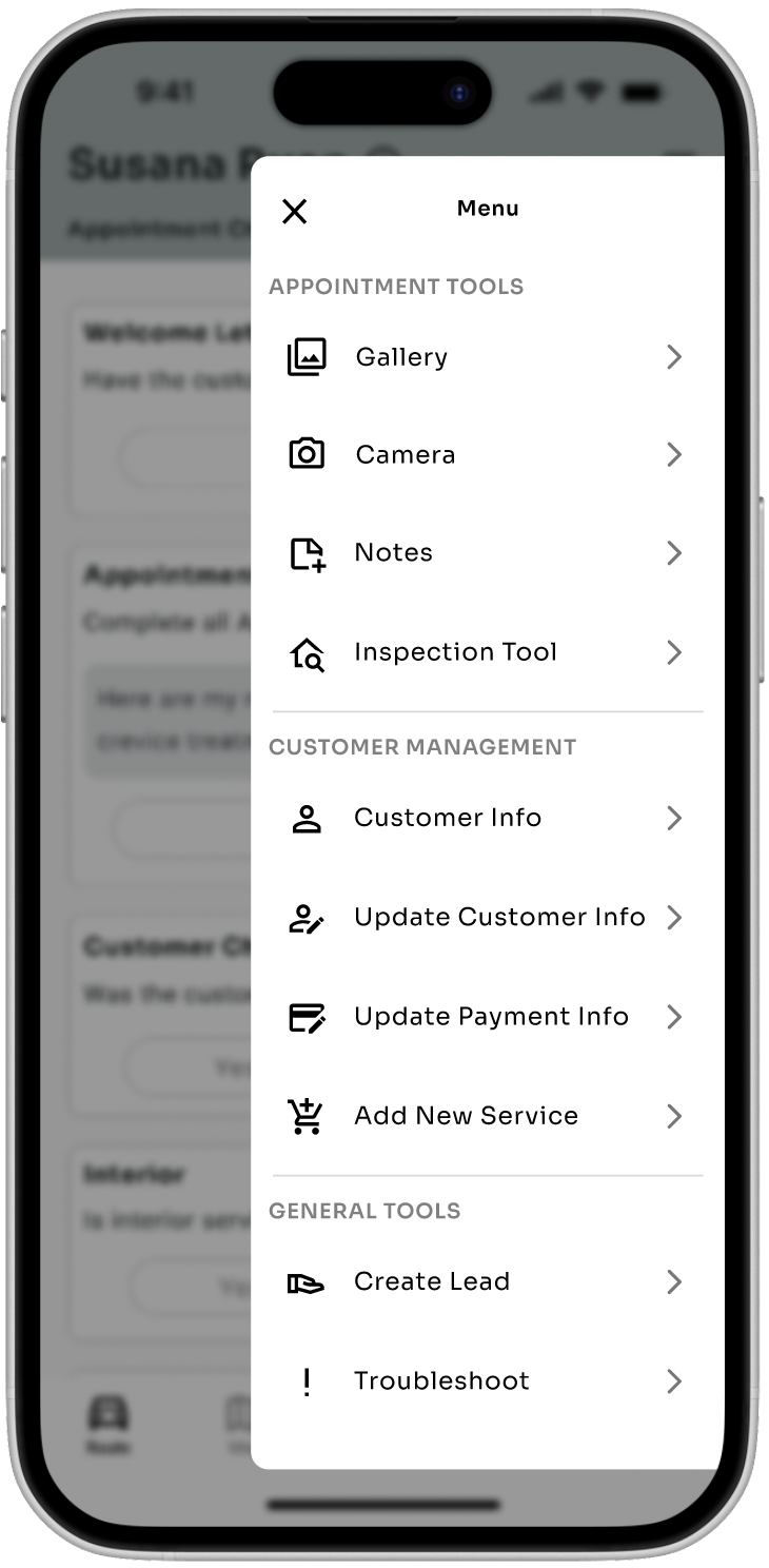 Appointment Tools — After redesign